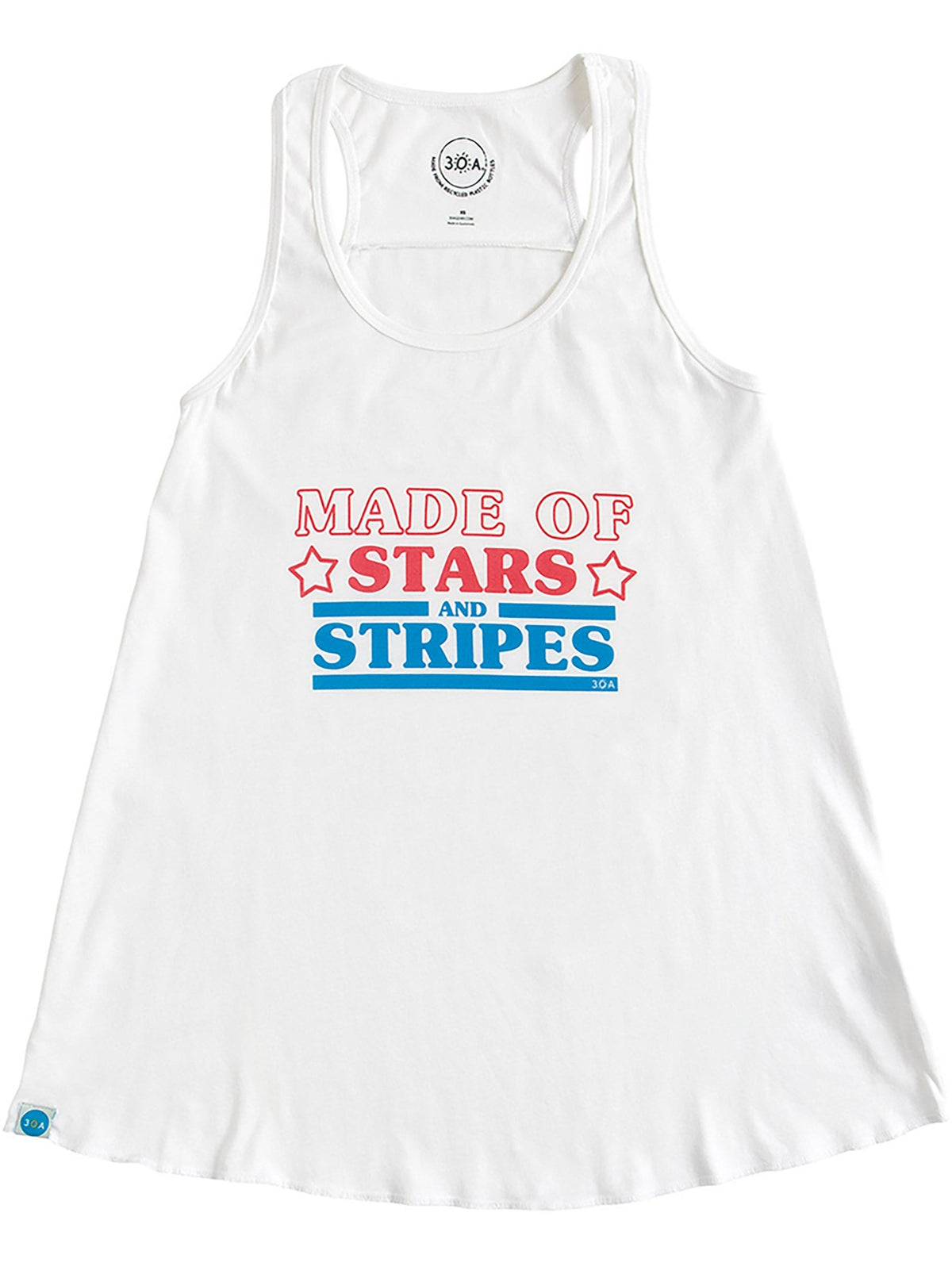 Made of Stars and Stripes Racer Tank Top