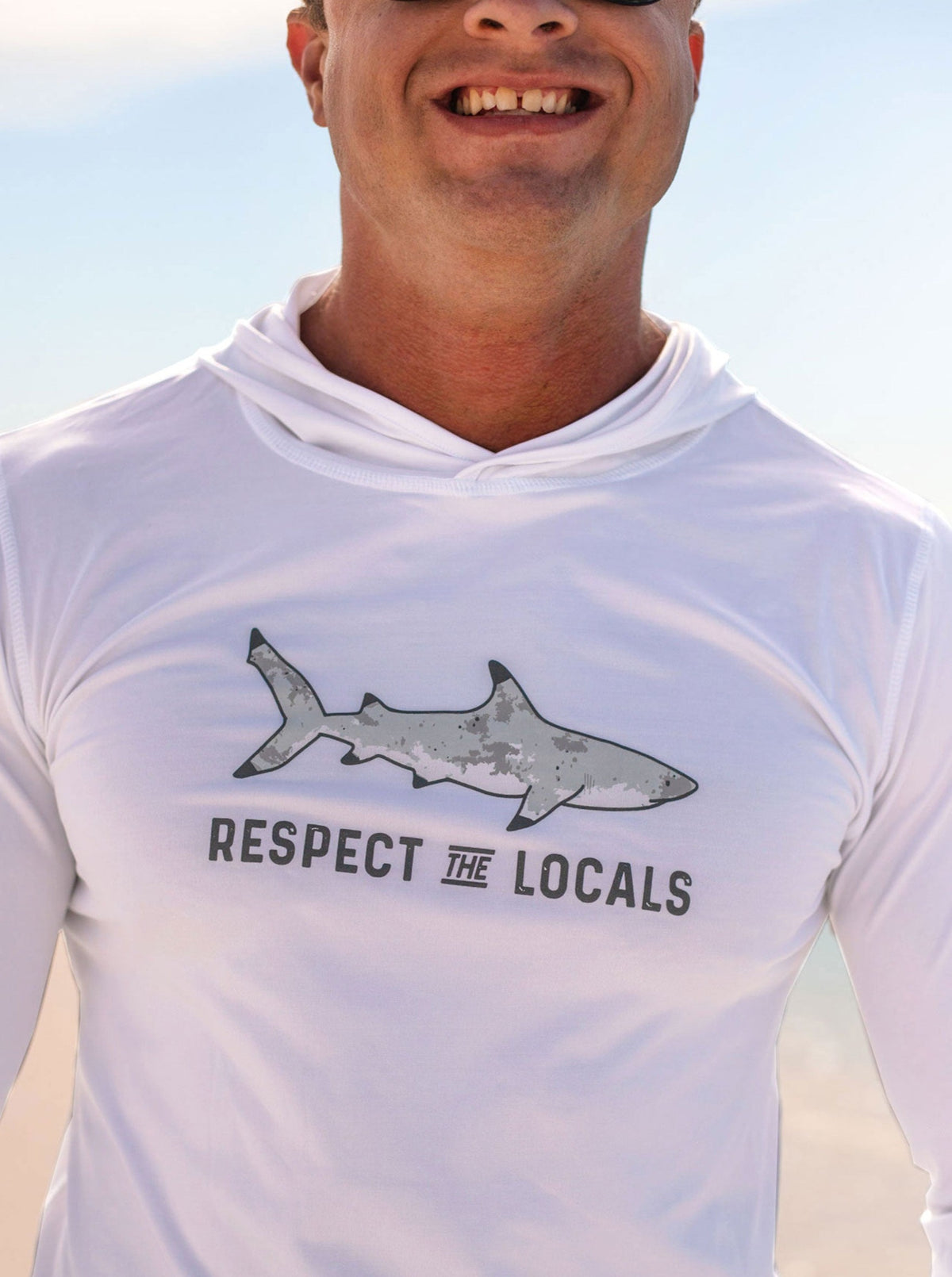 Respect the Locals Hooded Sun T-Shirt