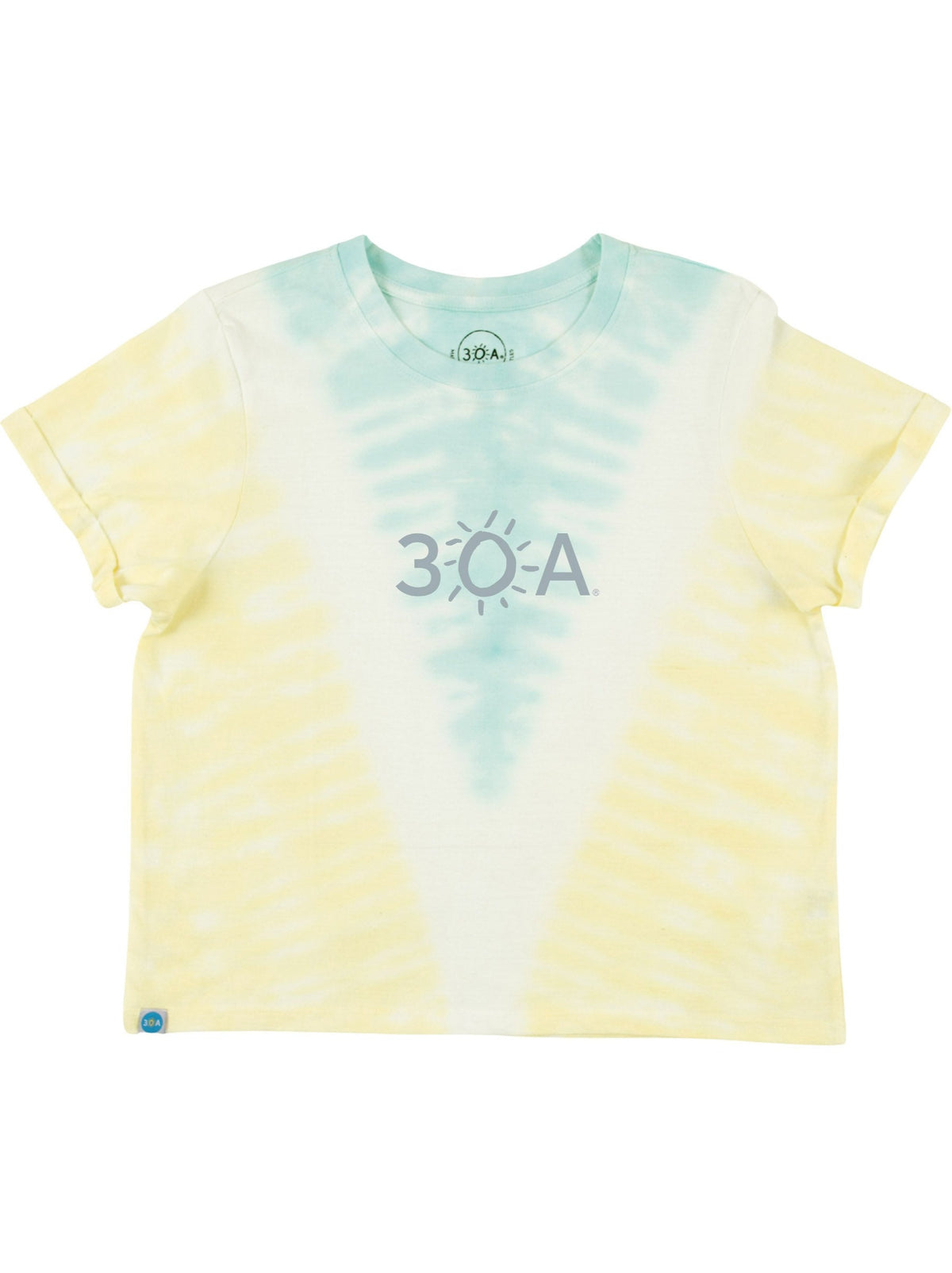 30A Block Logo Tie Dye Boxy T-Shirt