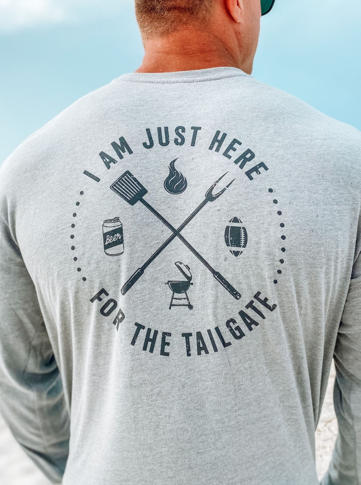 Here To Tailgate Long Sleeve T-Shirt