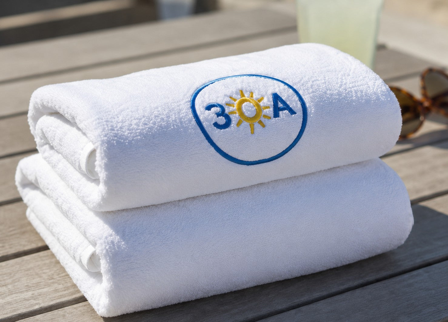 30A Logo Cotton Love Beach Towel