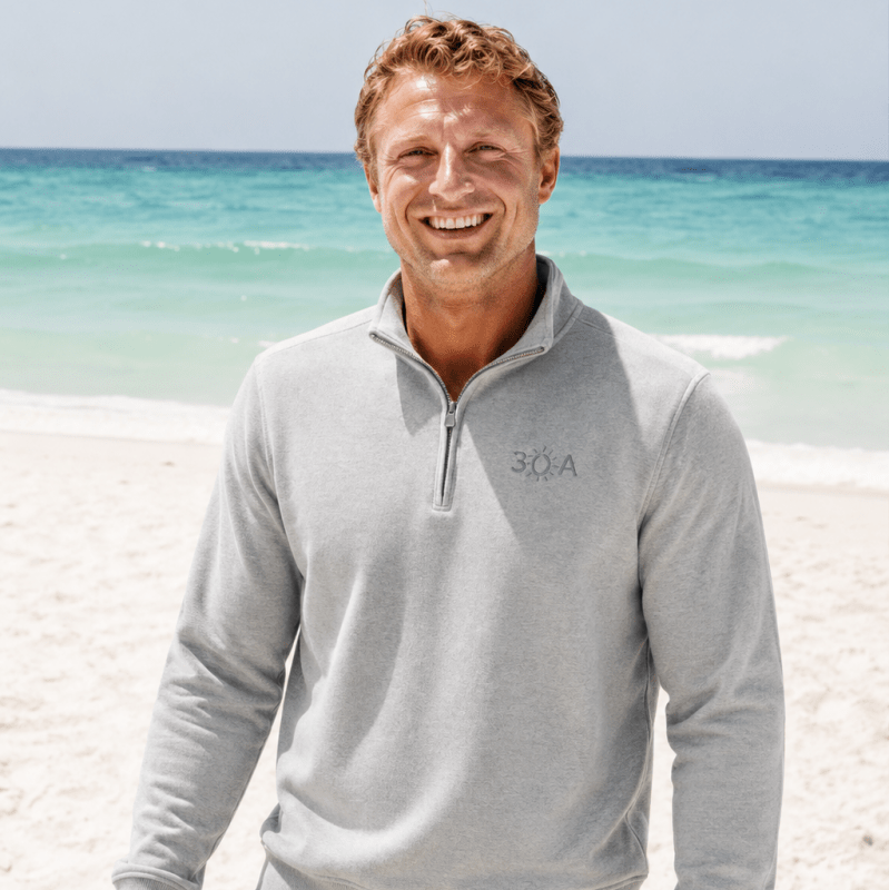 30A Logo 1991 Fleece 1.4 Zip - 30A Gear - men fleece