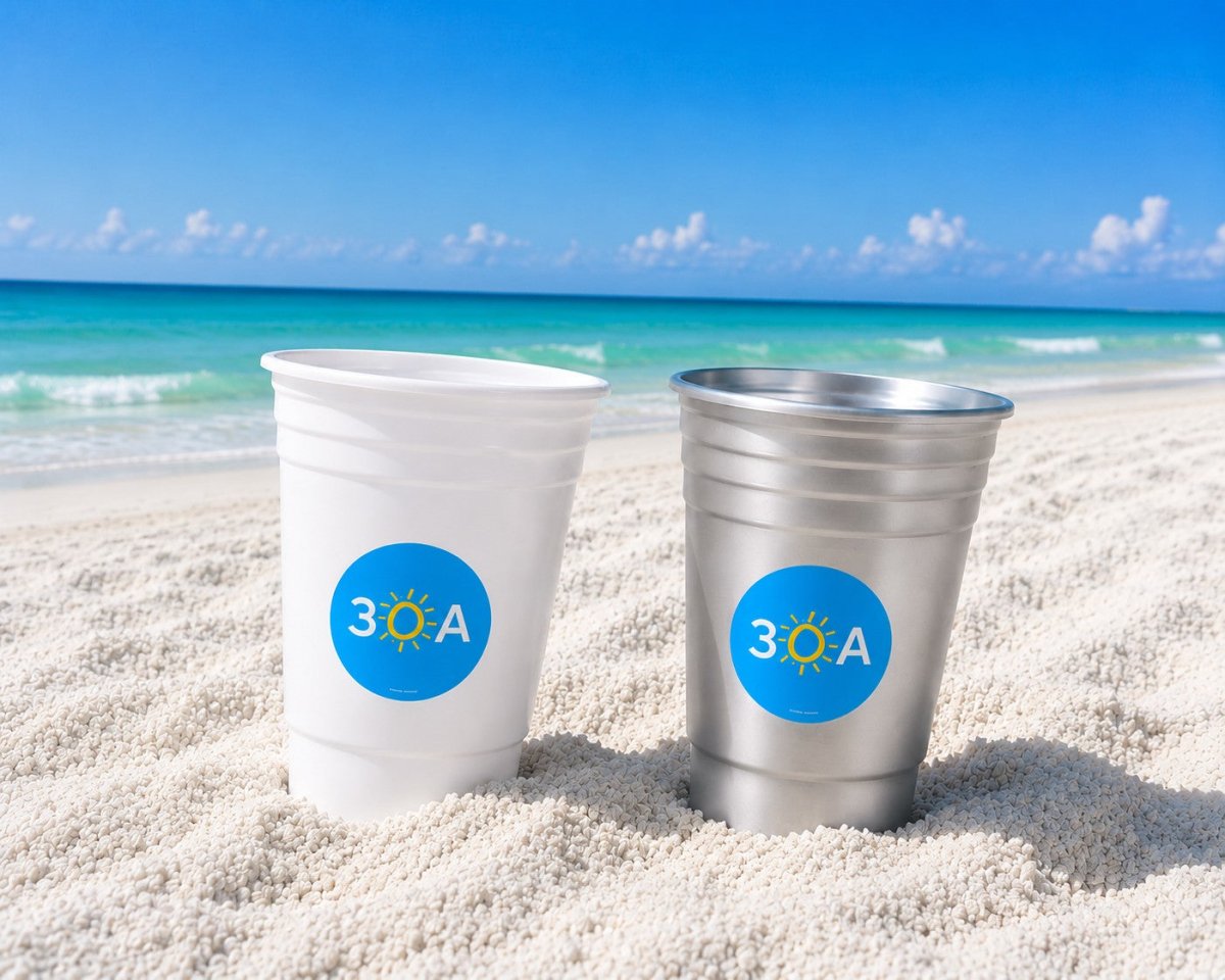 30A Logo Solo Cup - 30A Gear - novelty drinkware