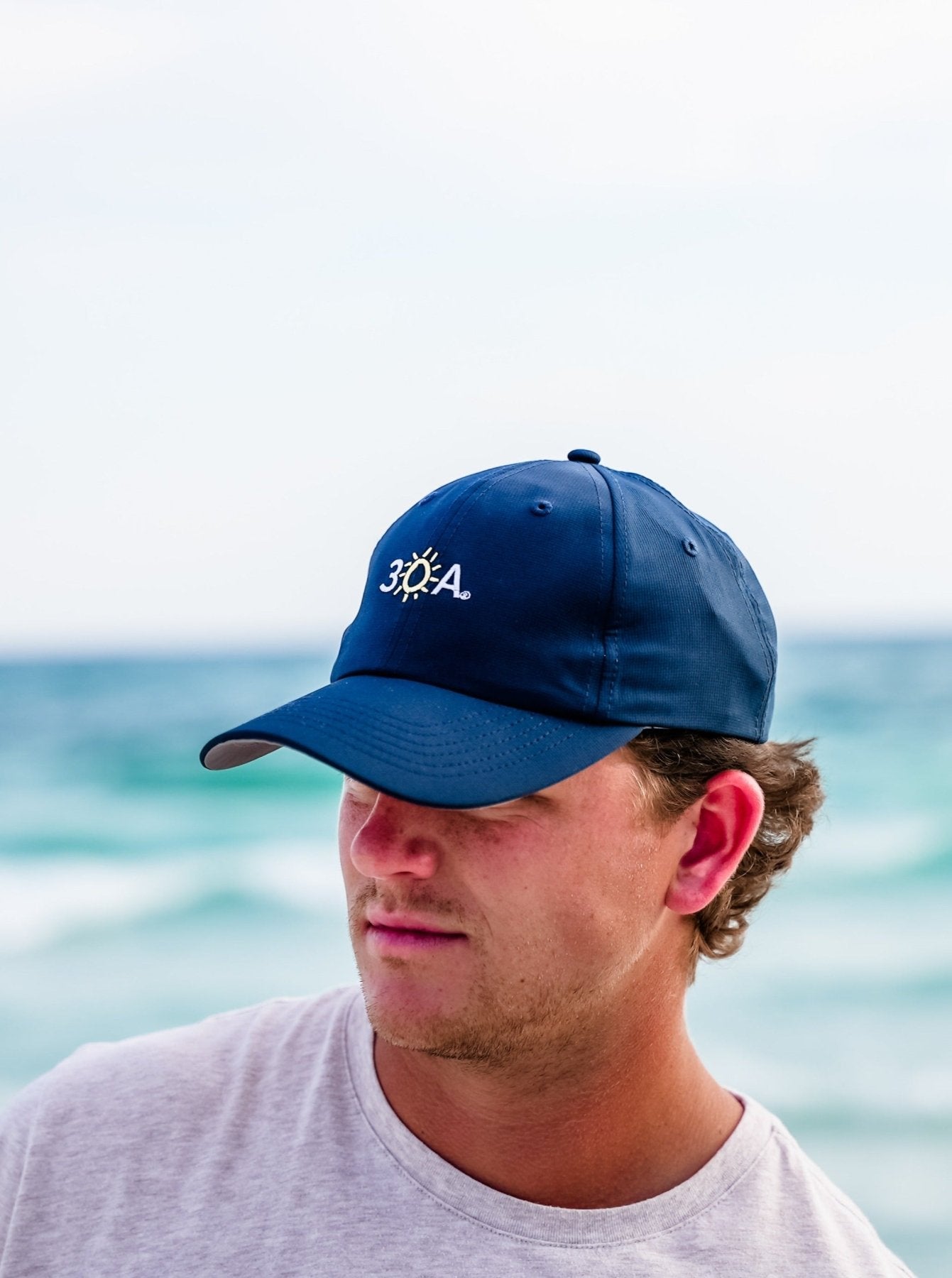 30A Wordmark Beach Happy Performance Hat - 30A Gear - caps adjustable
