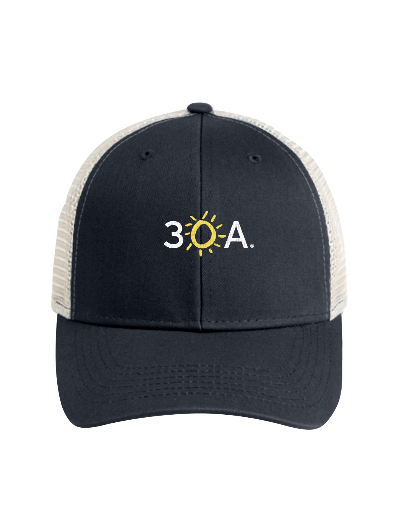 30A Wordmark Beach Happy Trucker Hat - 30A Gear - caps adjustable