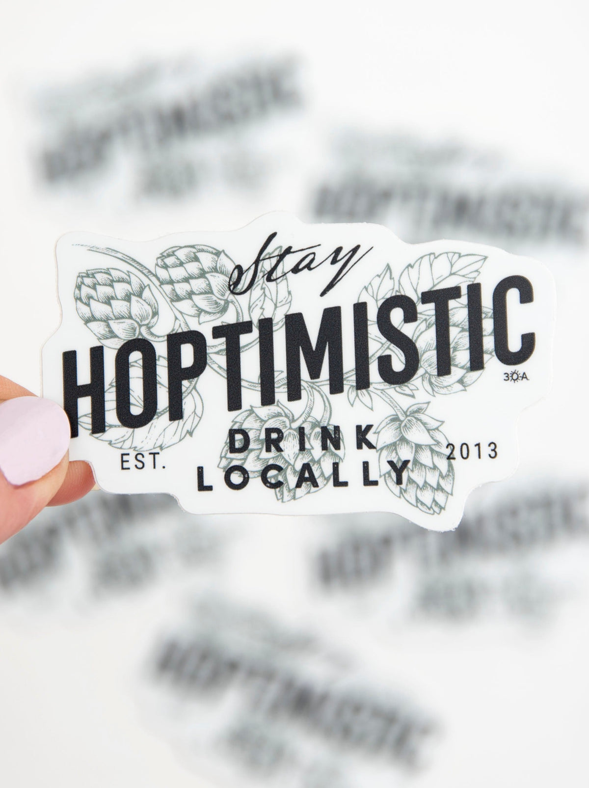30A Hoptimistic Sticker