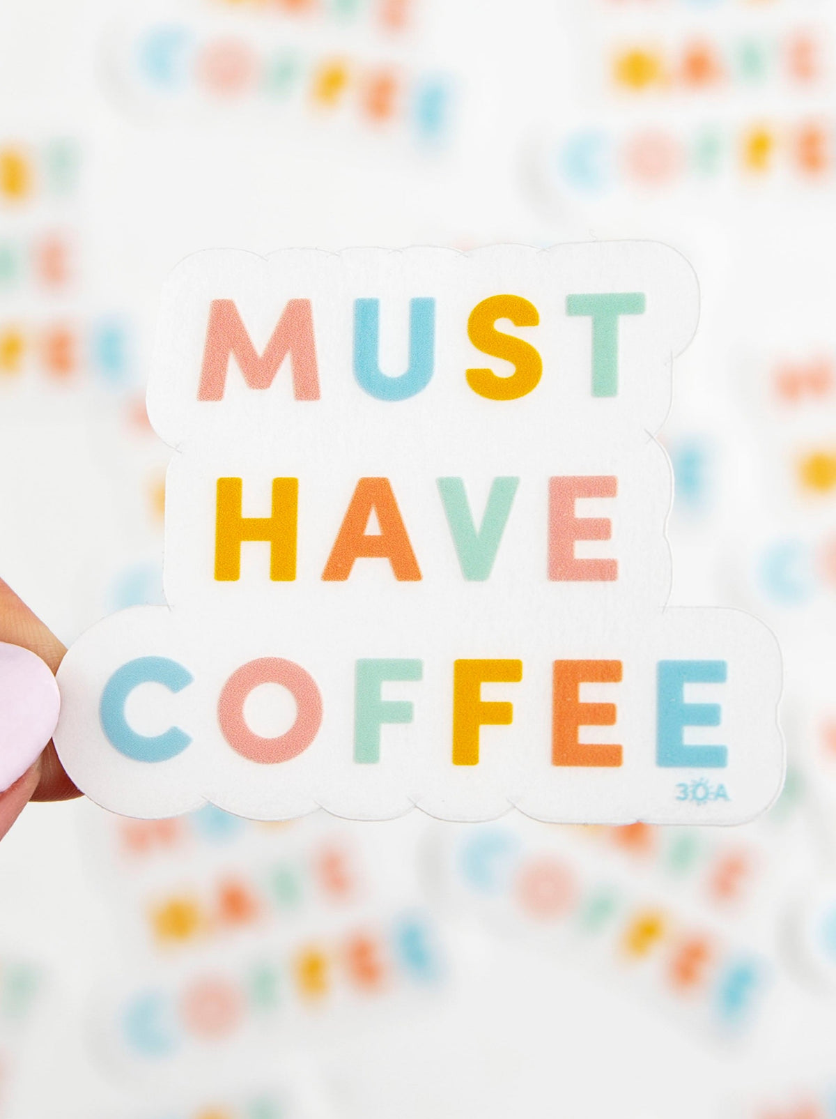 Must Have Coffee Clear Decal Sticker