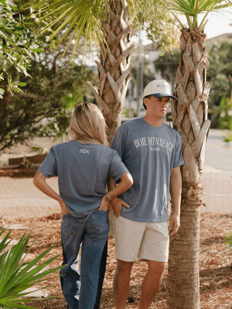 Blue Mountain Beach Simple T-Shirt - 30A Gear - men tee