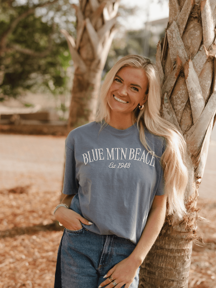 Blue Mountain Beach Simple T-Shirt - 30A Gear - men tee