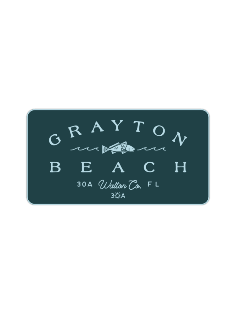 Grayton Beach Simple Sticker - 30A Gear - novelty sticker
