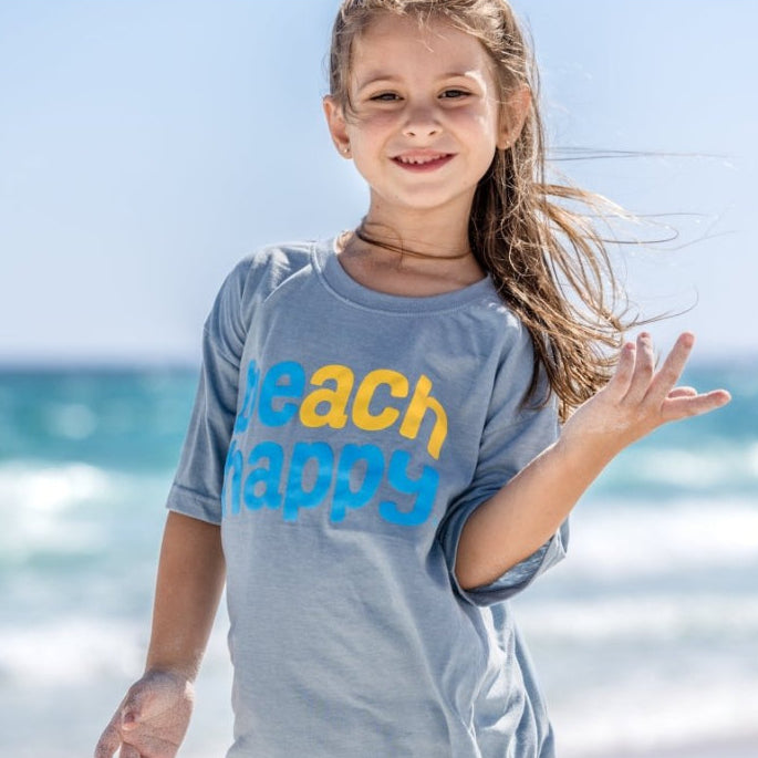 Kids Beach Happy Buddy Short Sleeve Tee - 30A Gear - youth tee