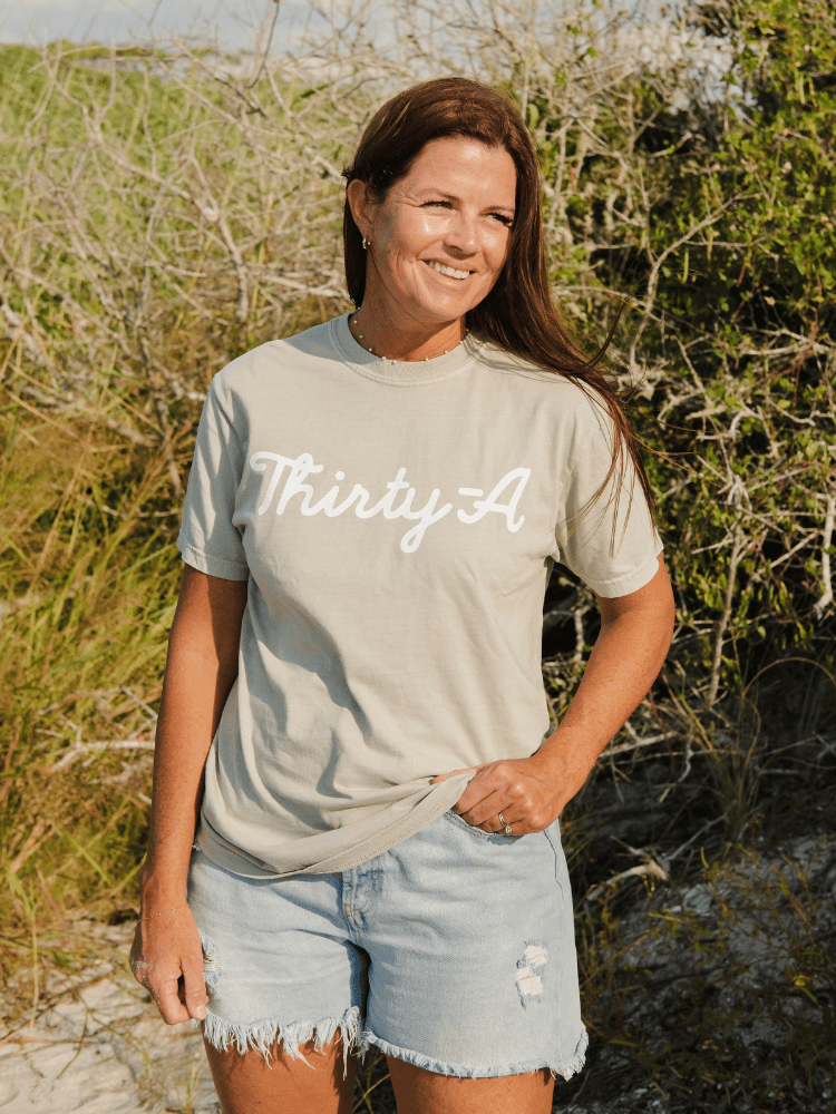 Thirty - A Script T-Shirt - 30A Gear - men tee