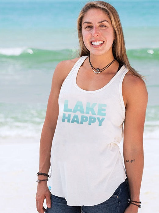 Lake Happy Racer Tank Top