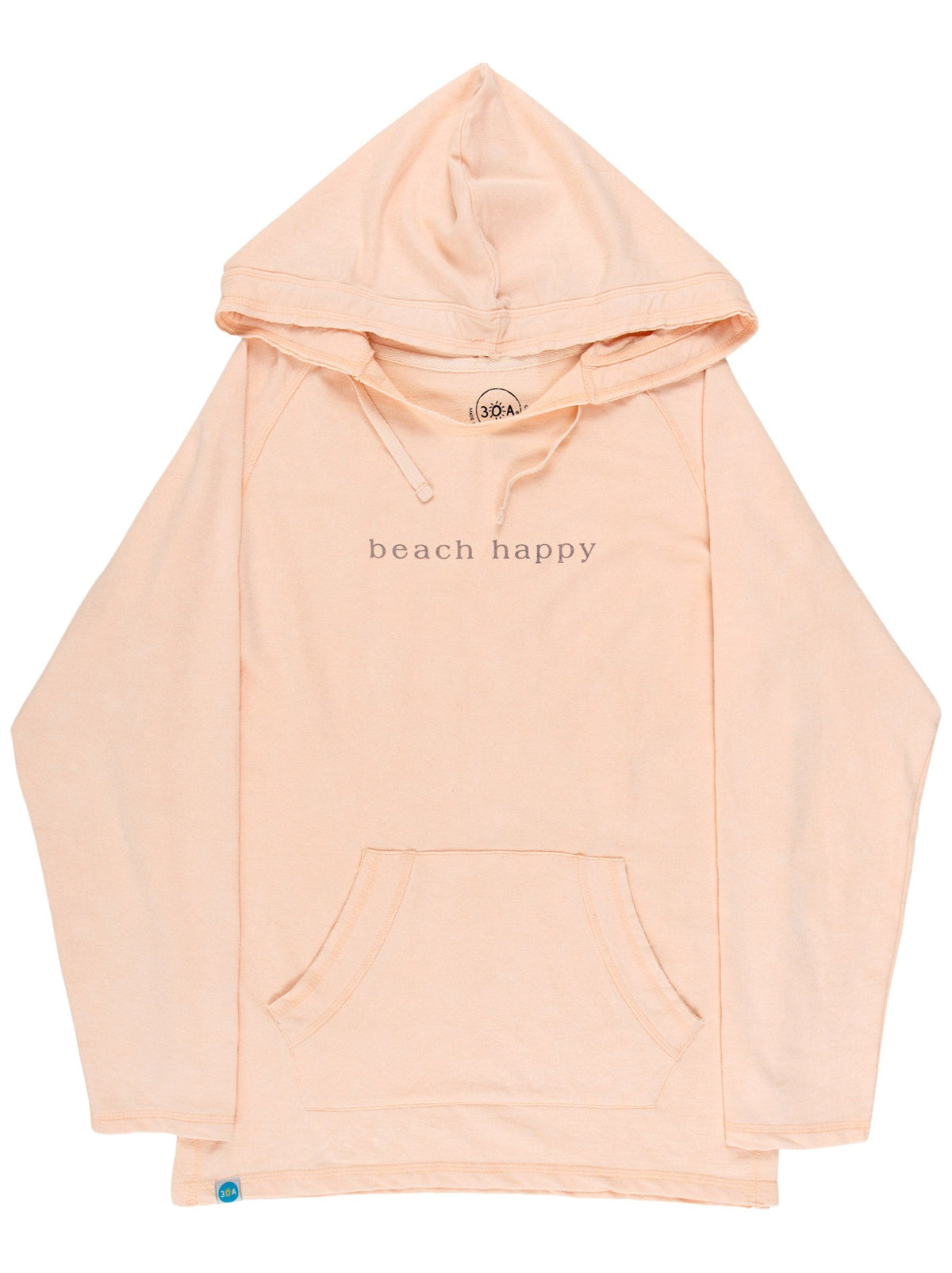 Simple Beach Happy French Terry Bonfire Hoodie