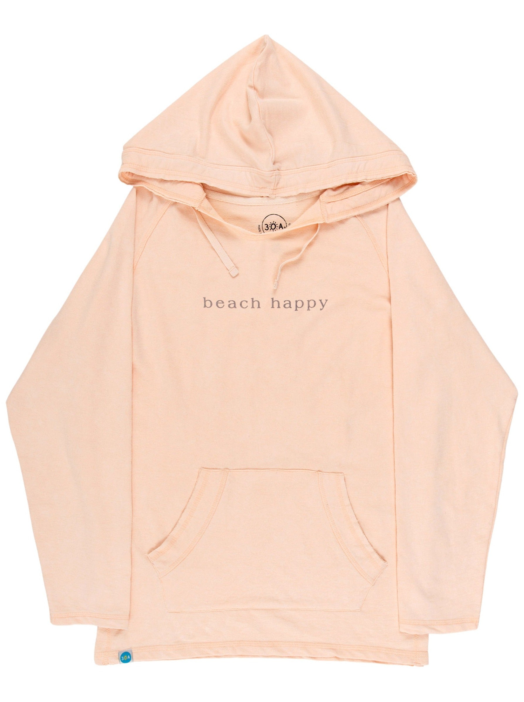 Simple Beach Happy French Terry Bonfire Hoodie