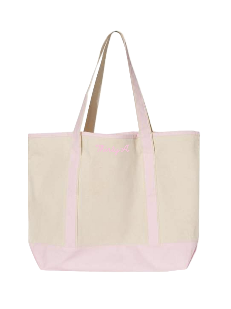Thirty-A Script Boat Tote