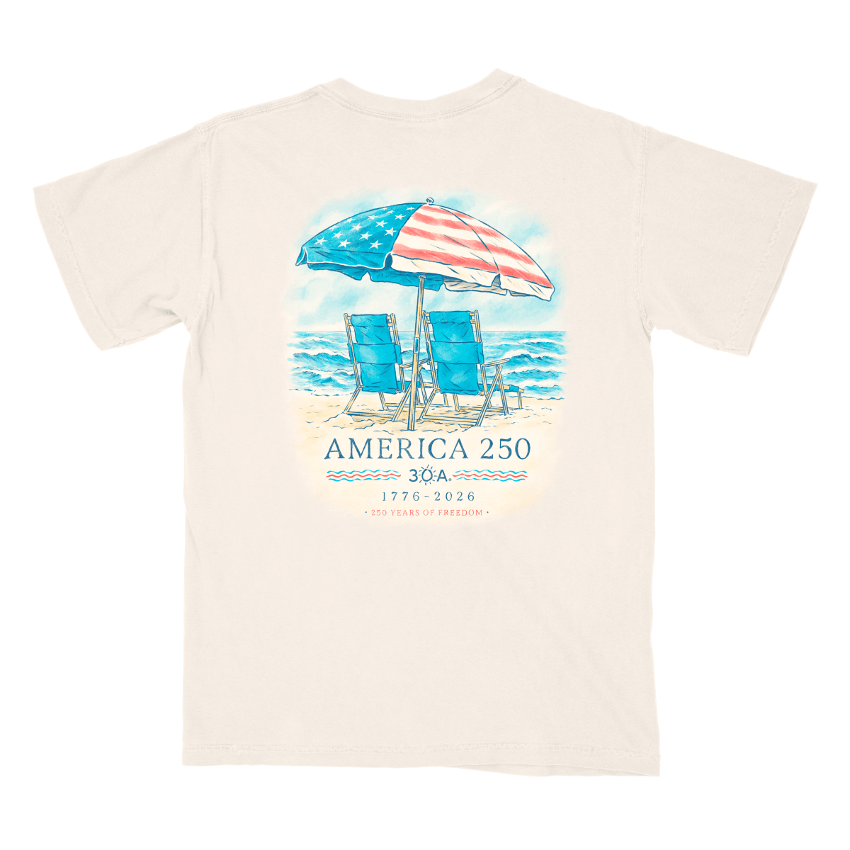 30A 250 Comfort Colors Short Sleeve Tee - 30A Gear - men tee