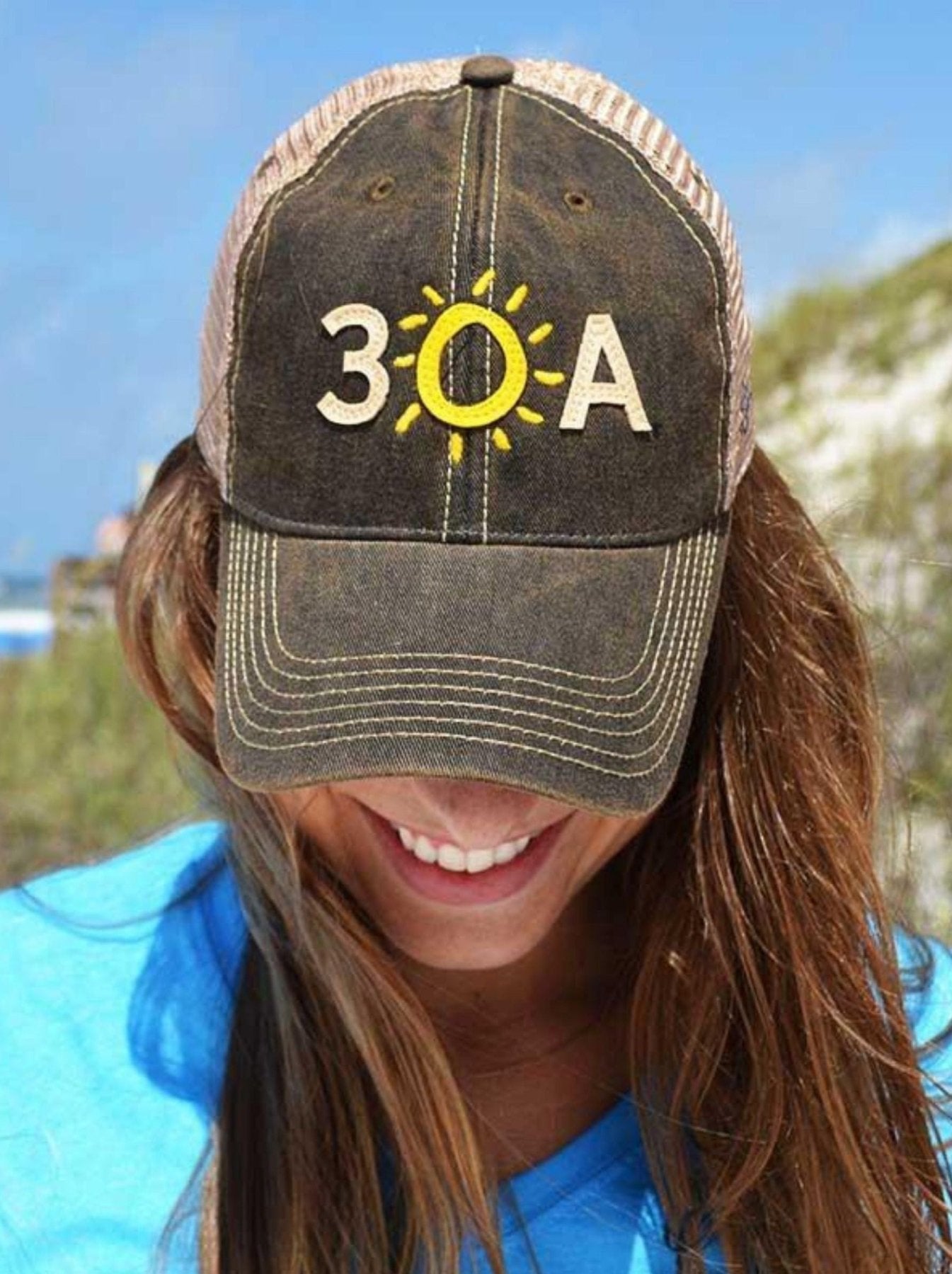 30A Applique Old Favorite Trucker Hat - 30A Gear - caps adjustable