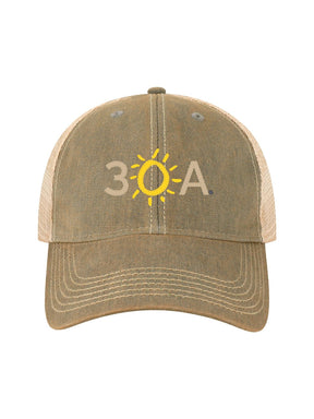 30A Applique Old Favorite Trucker Hat - 30A Gear - caps adjustable