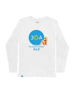 30A Beach Blonde Ale Logo Recycled Long Sleeve T-Shirt - 30A Gear - men tee