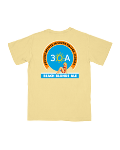 30A Beach Blonde Beer Label T-Shirt - 30A Gear - men tee