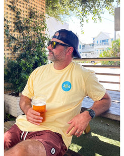 30A Beach Blonde Beer Label T-Shirt - 30A Gear - men tee