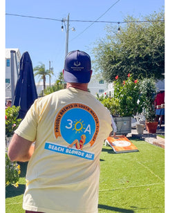 30A Beach Blonde Beer Label T-Shirt - 30A Gear - men tee