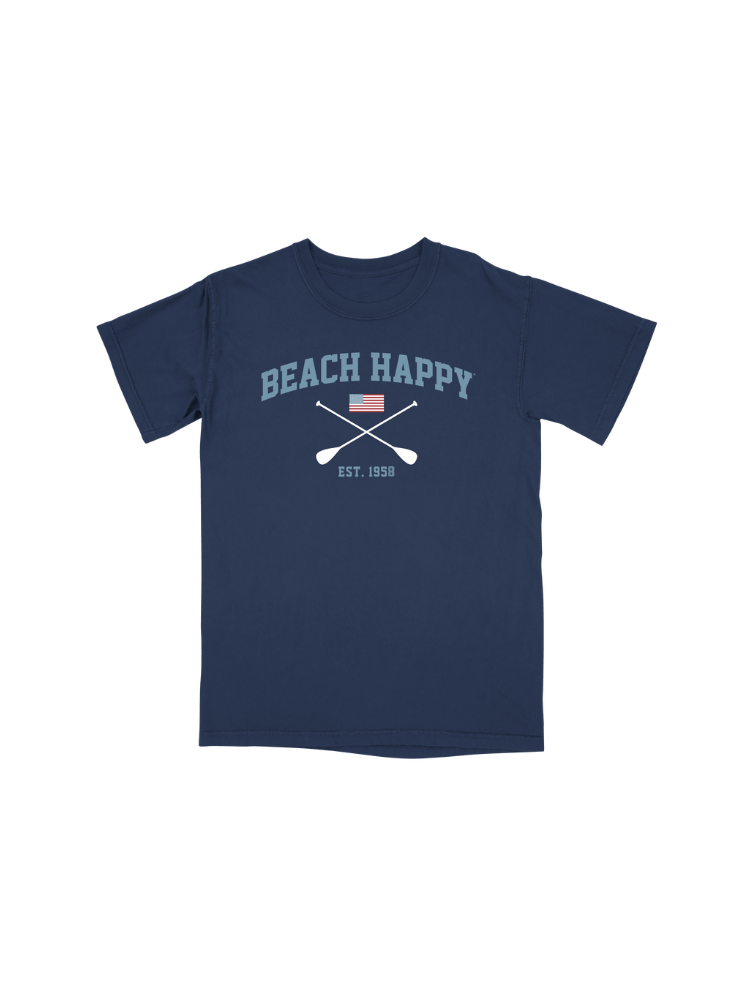 30A Beach Happy Classic Flag T-Shirt - 30A Gear - men tee