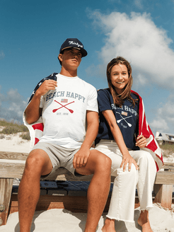 30A Beach Happy Classic Flag T-Shirt - 30A Gear - men tee