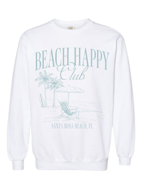 30A Beach Happy Club Coastal Sweatshirt - 30A Gear - women fleece