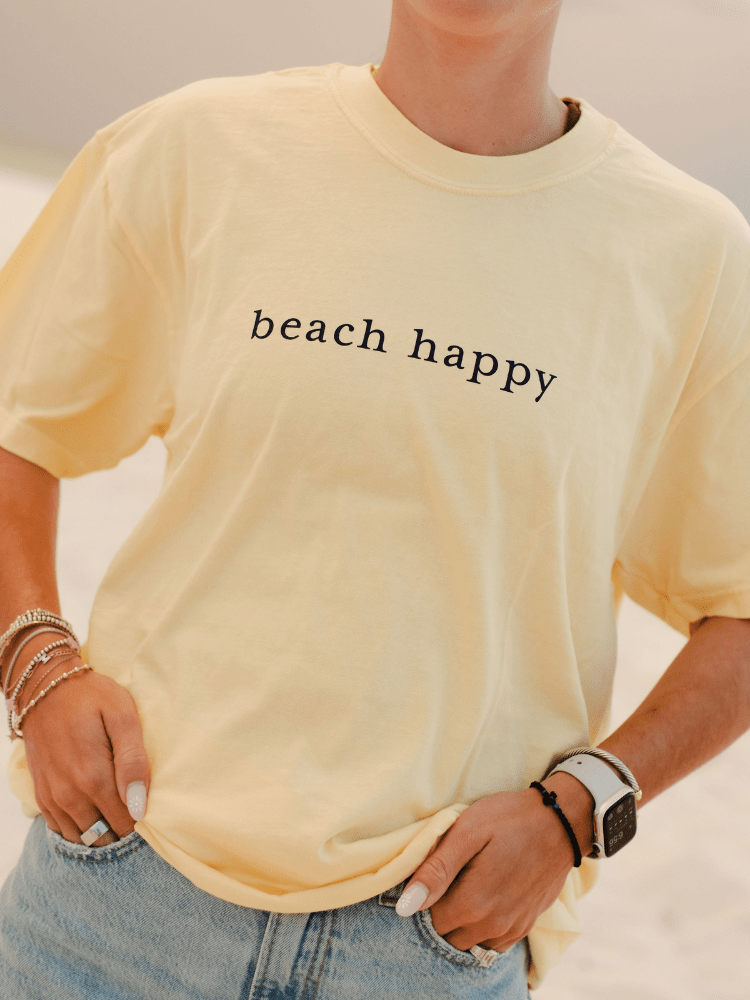 30A Beach Happy Minimalistic T-Shirt - 30A Gear - men tee