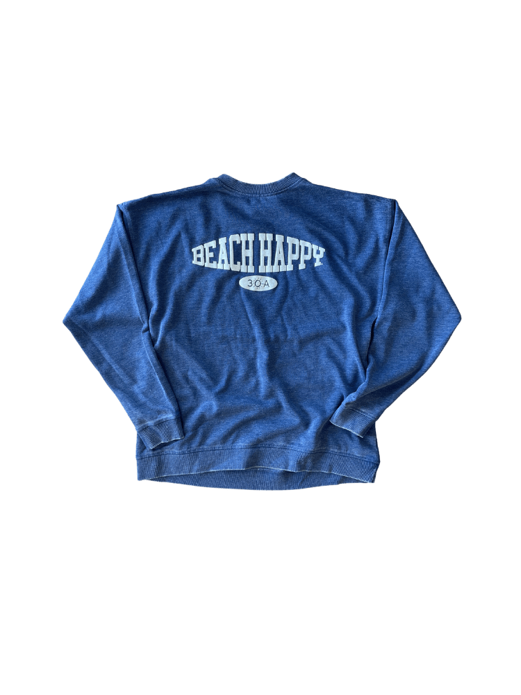 30A Beach Happy Sport ChickaD Campus Sweatshirt - 30A Gear - women fleece