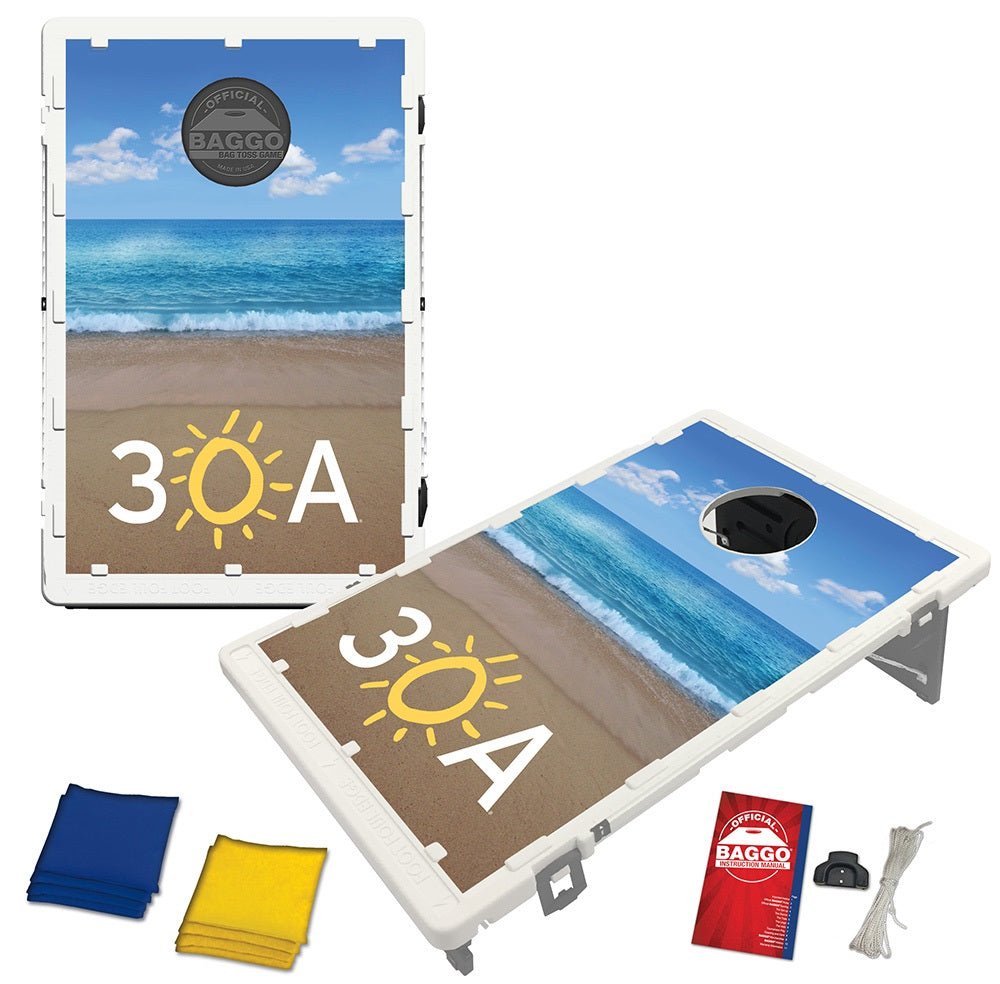 30A Beach Portable 2x3 Cornhole Bean Bag Toss Baggo Game - 30A Gear - novelty misc