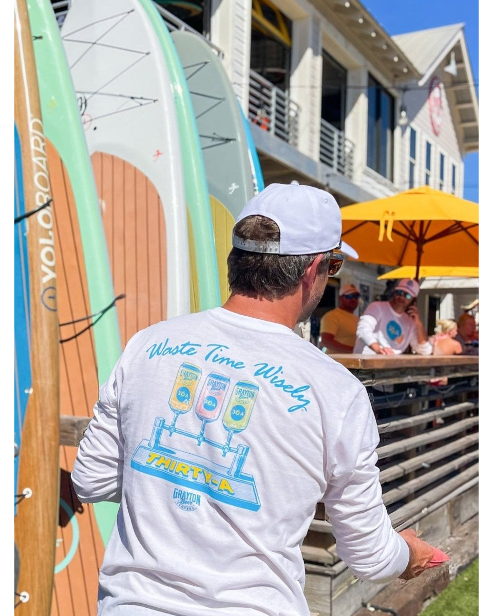 30A Beer Taps Recycled Long Sleeve T-Shirt - 30A Gear - men tee