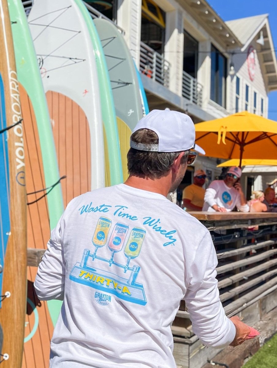 30A Beer Taps Recycled Long Sleeve T-Shirt - 30A Gear - men tee