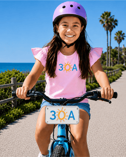 30A Bike License Plate White - 30A Gear - Bike Accessories