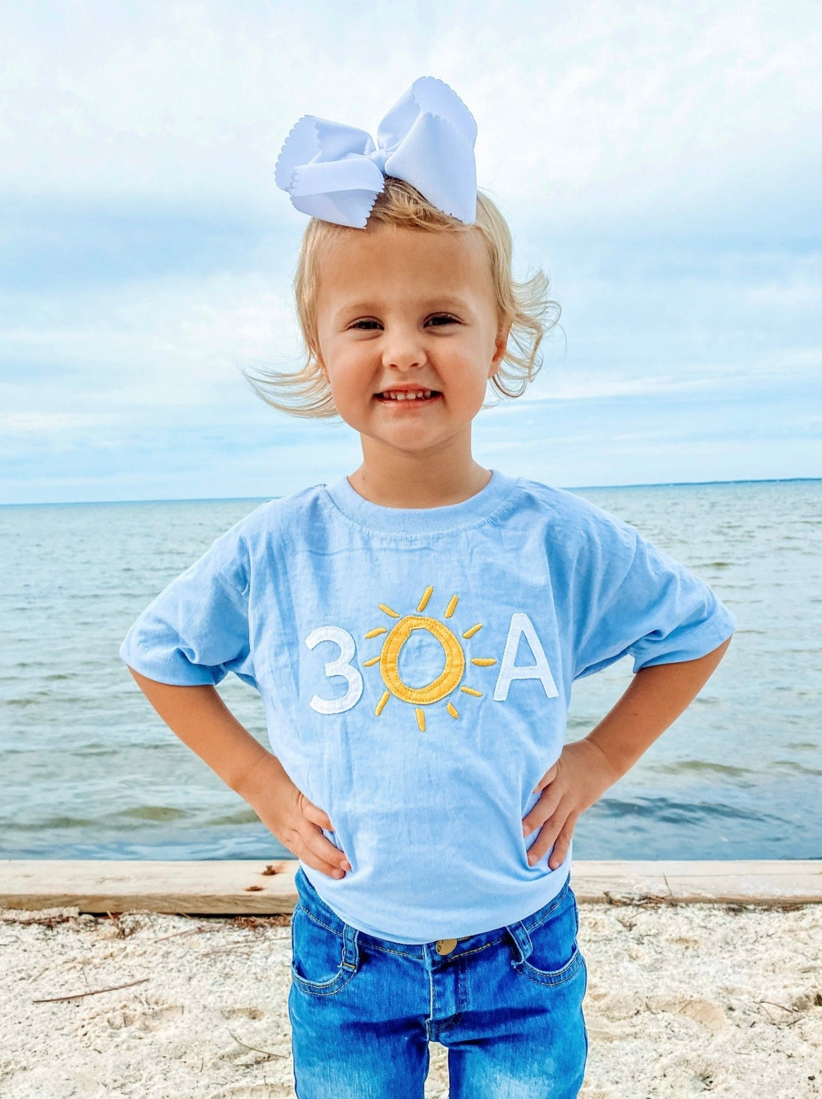 30A Block Logo Applique Youth T - Shirt - 30A Gear - youth tee