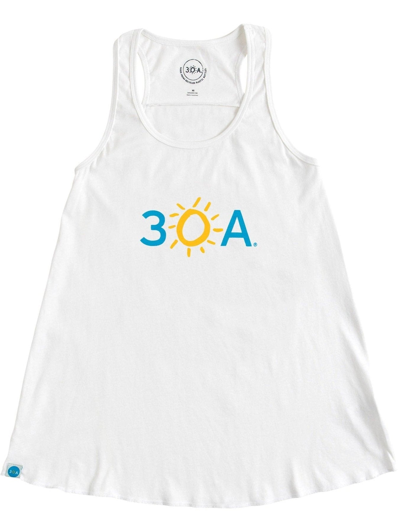 30A Block Logo Racer Tank Top - 30A Gear - women tank