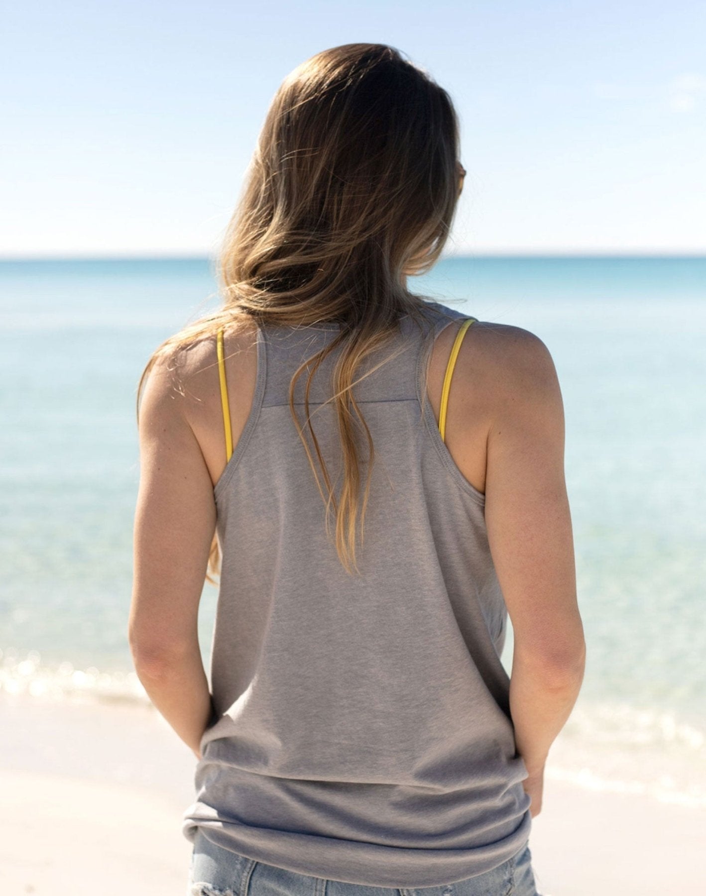 30A Block Logo Racer Tank Top - 30A Gear - women tank