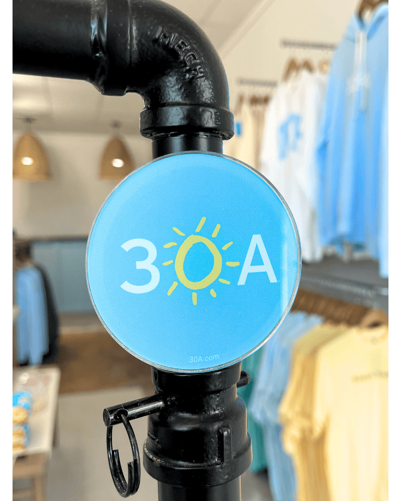 30A Famous Logo Acrylic Magnet - 30A Gear - novelty magnet