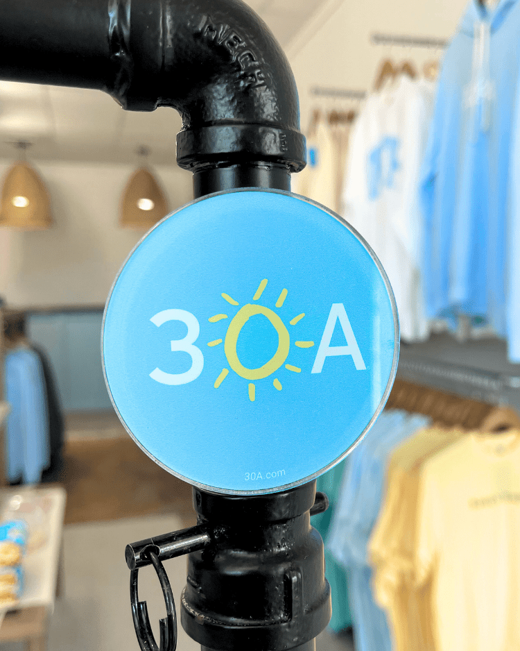 30A Famous Logo Acrylic Magnet - 30A Gear - novelty magnet