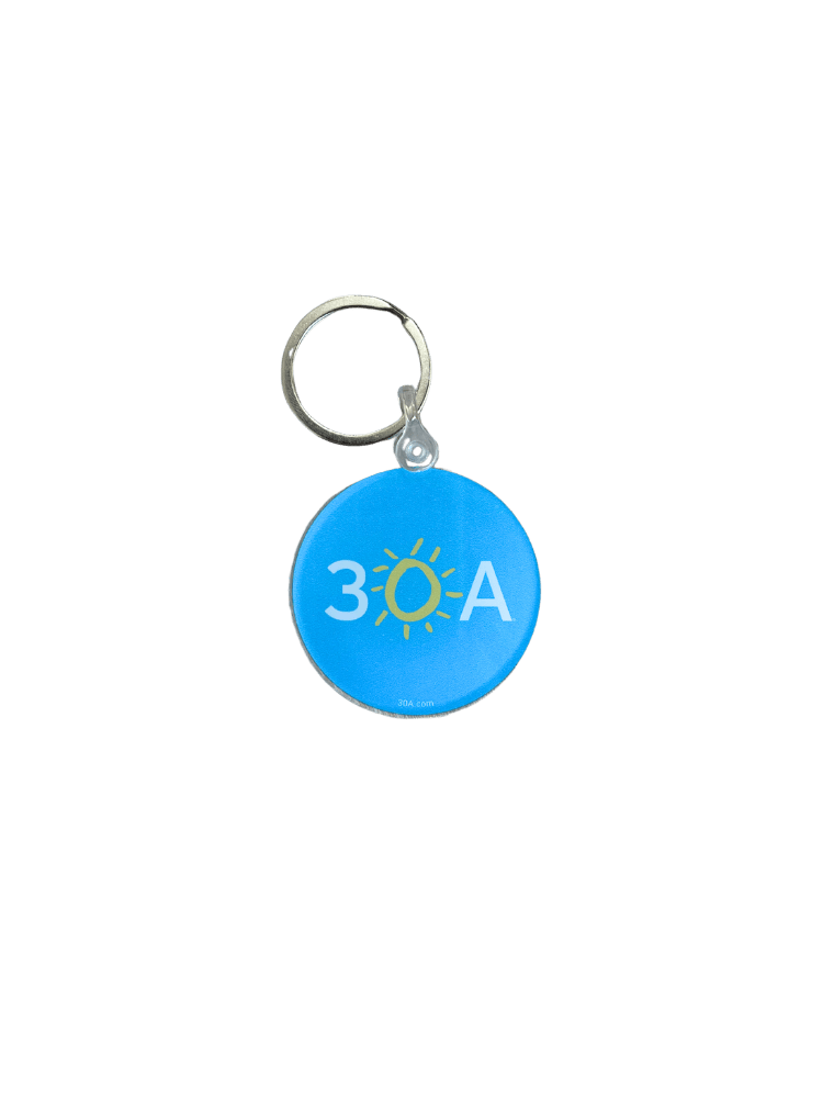 30A Famous Logo Keychain - 30A Gear - novelty misc
