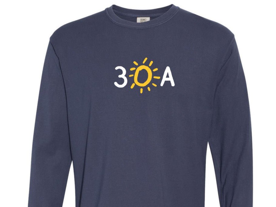 30A Icon Comfort Colors Long Sleeve Tee - 30A Gear - men tee