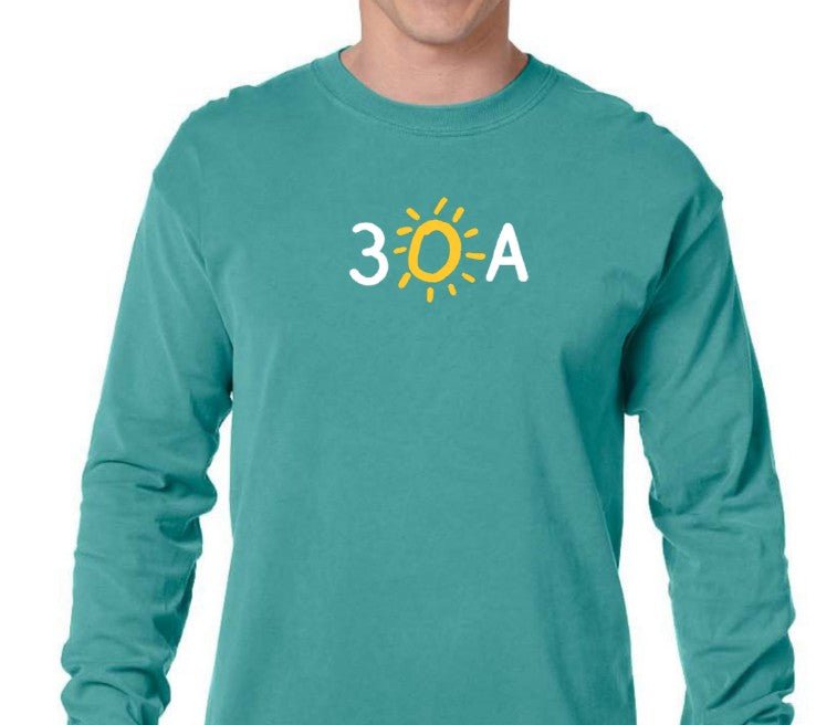 30A Icon Comfort Colors Long Sleeve Tee - 30A Gear - men tee