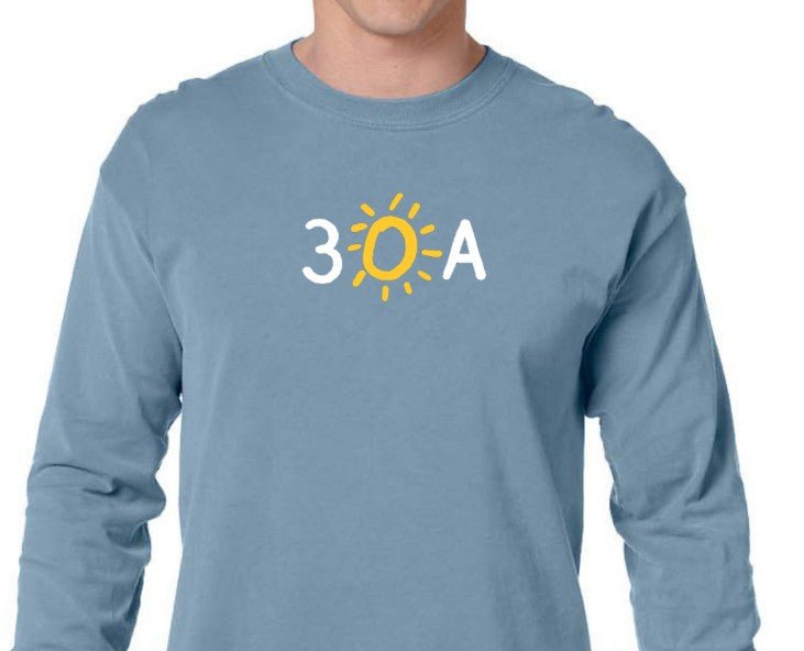 30A Icon Comfort Colors Long Sleeve Tee - 30A Gear - men tee