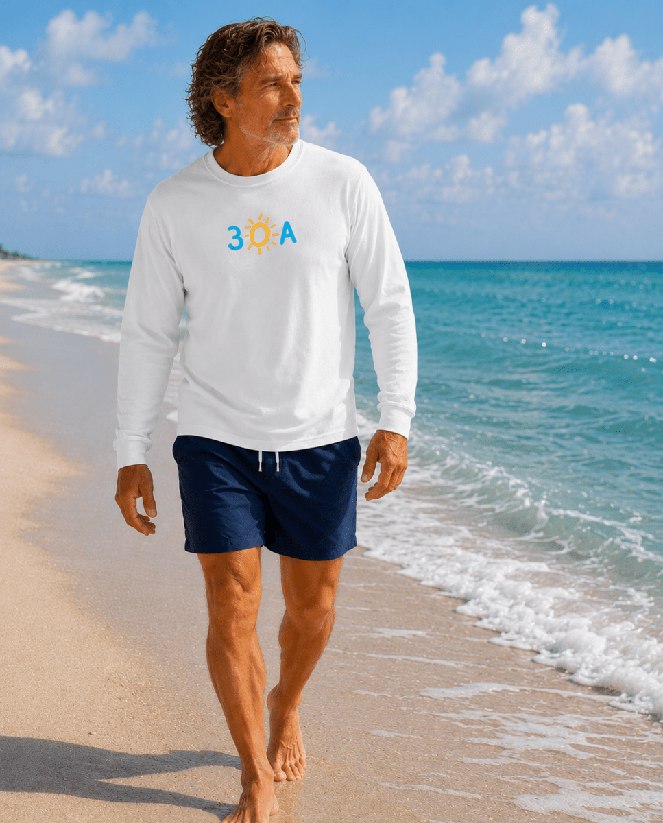 30A Iconic Comfort Colors Long Sleeve Tee - 30A Gear - men tee