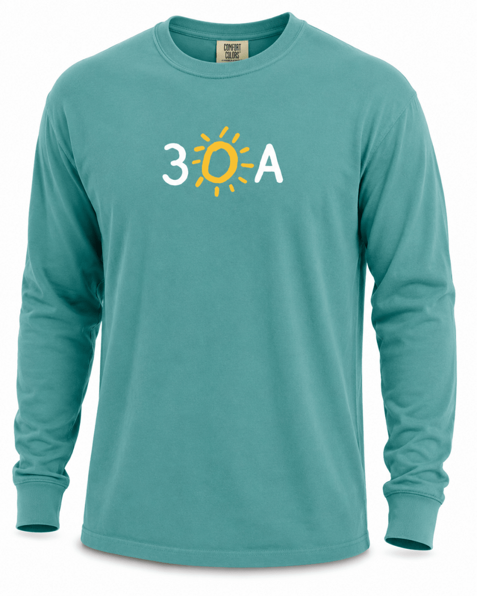 30A Iconic Comfort Colors Long Sleeve Tee - 30A Gear - men tee