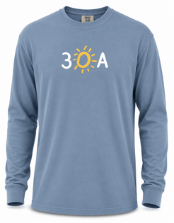 30A Iconic Comfort Colors Long Sleeve Tee - 30A Gear - men tee
