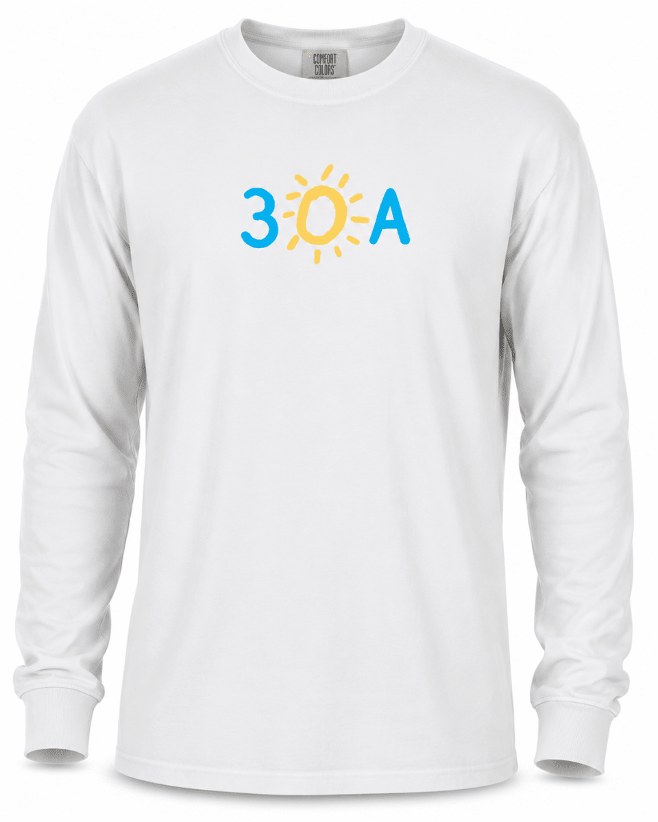 30A Iconic Comfort Colors Long Sleeve Tee - 30A Gear - men tee