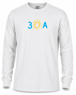 30A Iconic Comfort Colors Long Sleeve Tee - 30A Gear - men tee